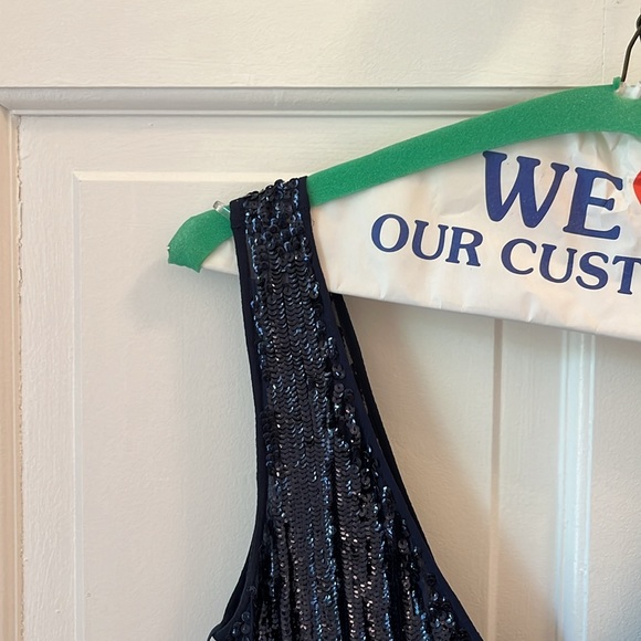 Navy blue sequins top ✨ - Picture 4 of 8